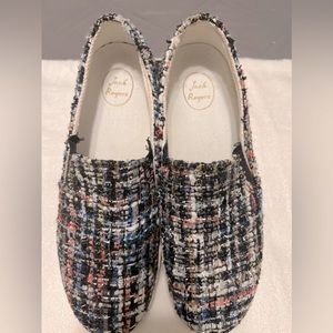 Jack Rogers-Anna- Multi-Colored Tweed Slip Ons Sneakers- size 9M